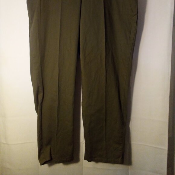 JMS Just My Size Pants Women 3X Comfort Waist Straight Leg Green - Picture 2 of 14